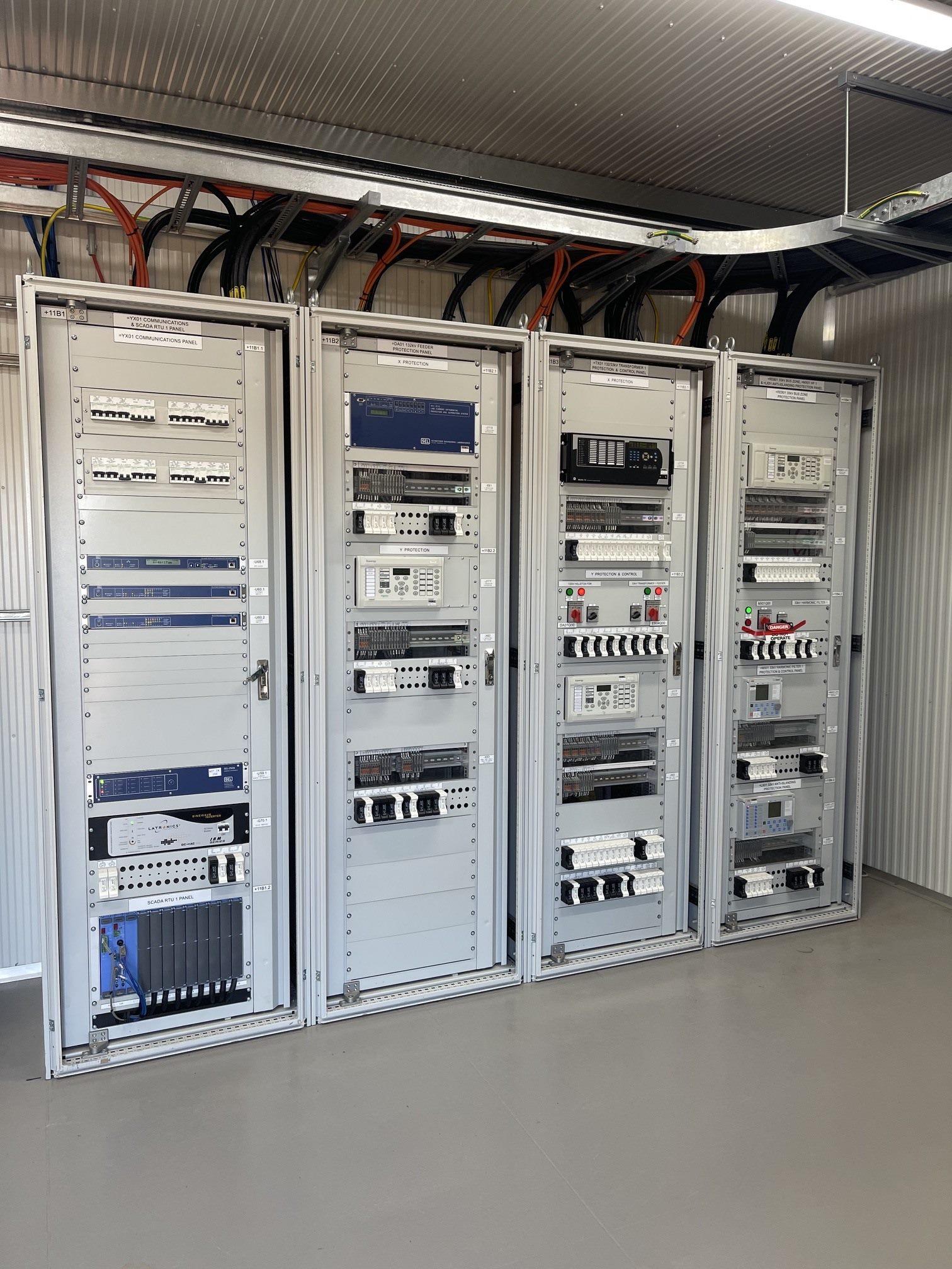 Protection, control and SCADA panels
