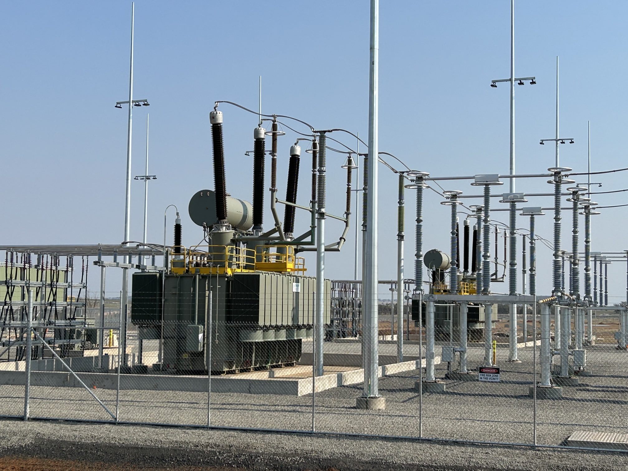 High-voltage switchyard transformers and primary plant
